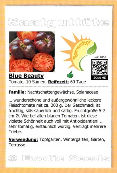 Tomate * Blue Beauty * 10 Samen